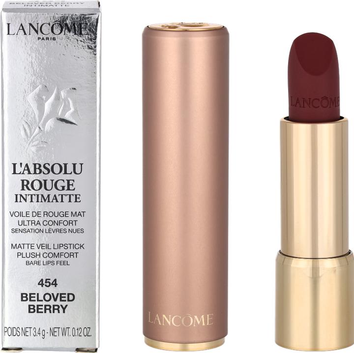 Actual product image Lancôme L'Absolu Rouge Intimatte 454 (454 Beloved Berry)