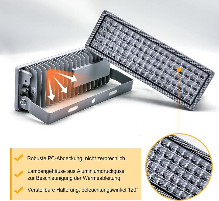 Actual product image Powful Floodlight (10000 lm, IP67)