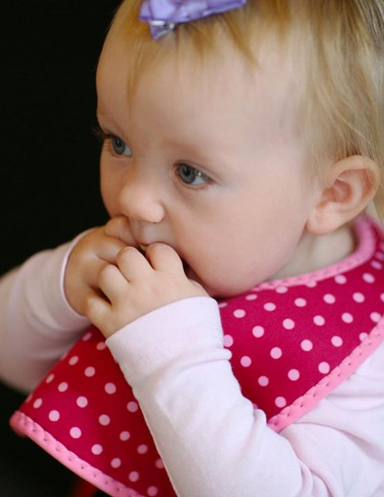 Image du produit Built Mess Mate Baby Pink Mini Dots 2 pcs (12 mois)