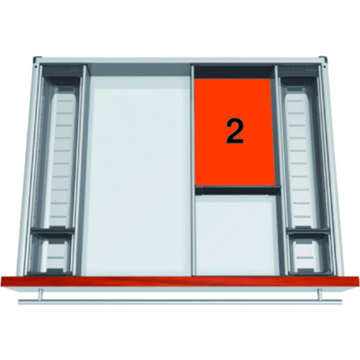 Blum Fach-Set ORGA-LINE für TANDEMBOX antaro, Besteckkasten, Grau