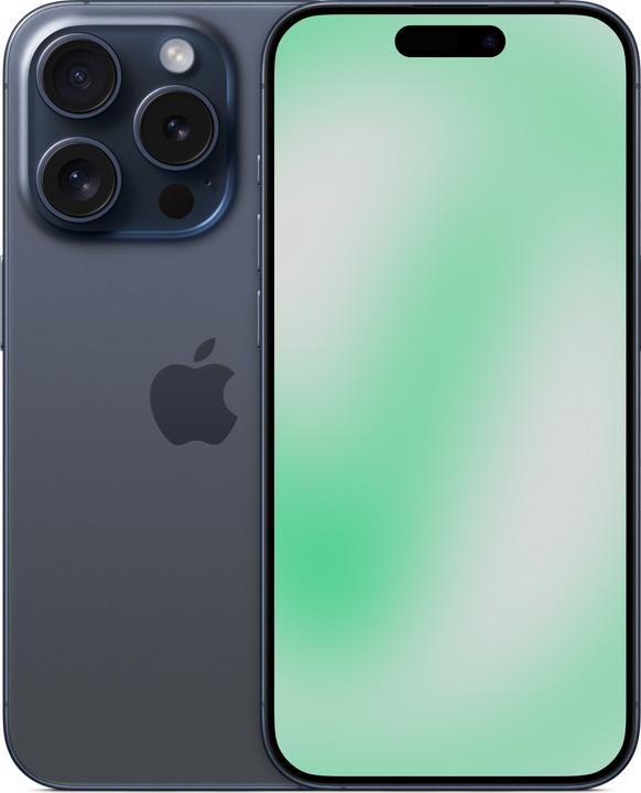 Produktbild Revendo iPhone 15 Pro (128 GB, Titan Blau, 6.10", 48 Mpx, SIM + eSIM, B / Sehr gut)