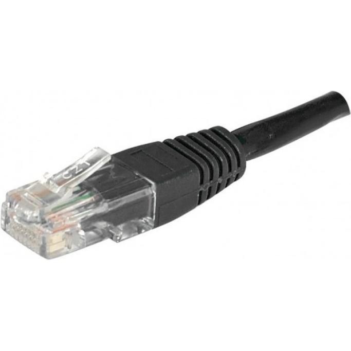 Thumbnail - Exertis Connect Patchkabel U/UTP, ungeschirmt, CAT.5e, schwarz, 3,0m Patchkabel mit besonders schmalem Knickschutz (U/UT...