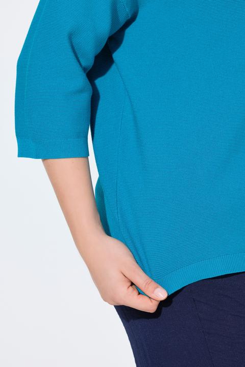 Produktbild Ulla Popken Strickjacke, Linksstrick, oversized, V-Ausschnitt (58, 60)