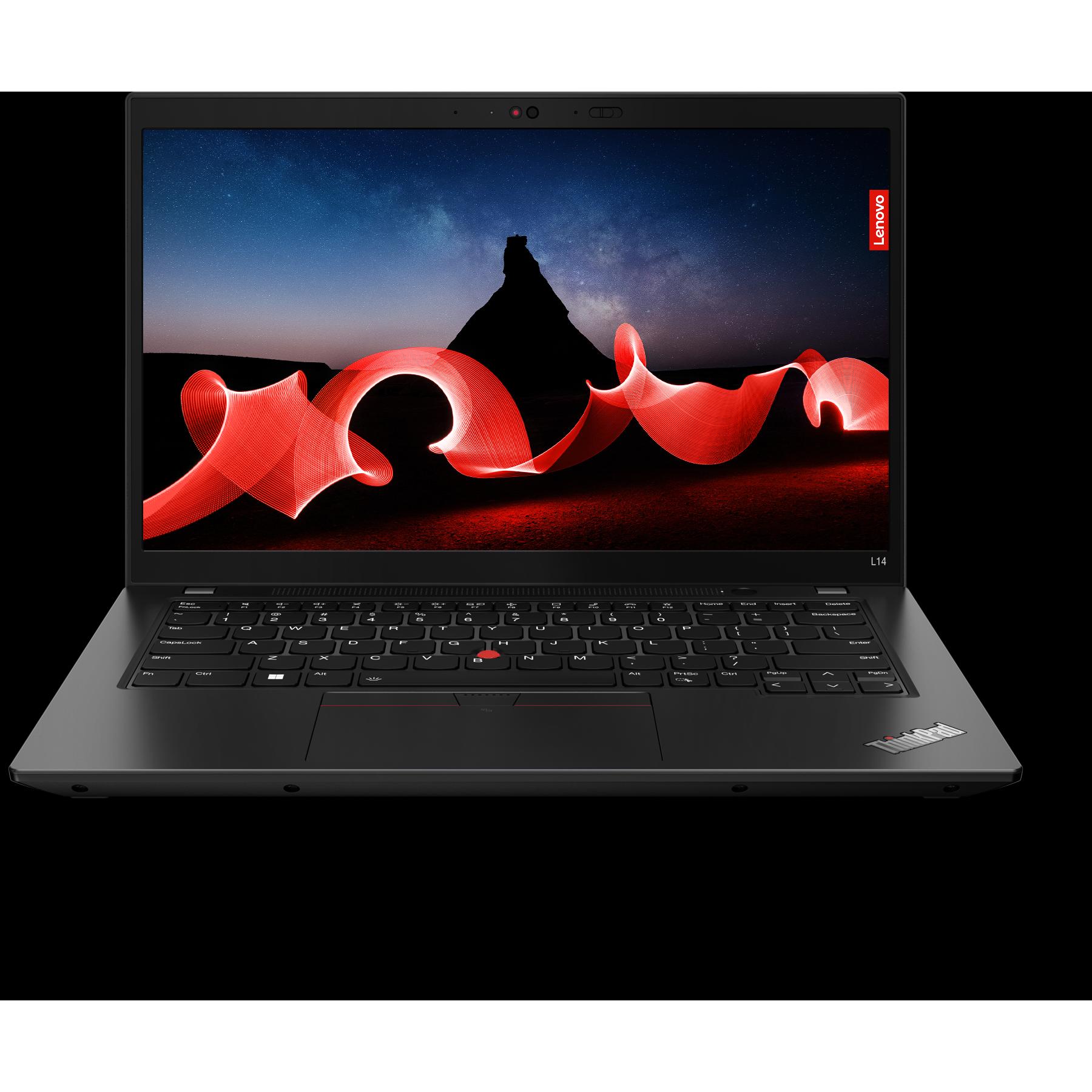 Lenovo ThinkPad L14 G4 (14", AMD Ryzen 7 7730U, 16 GB, 512 GB, DE), Notebook, Schwarz