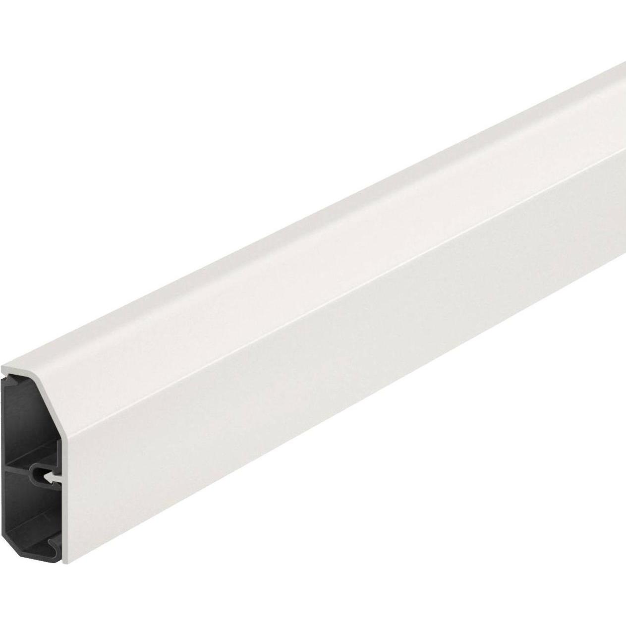 2x OBO Bettermann, Canale passacavi, Battiscopa SL Set 20x50 9001, 6132201 (Tubazione, 200 cm)