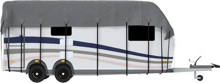 vidaXL Roof tarpaulin for caravan grey 700x300 cm non-woven fabric