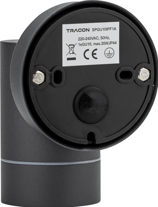 Produktbild Tracon Assenwand-Spotleuchte, anthrazit (GU10, IP44)