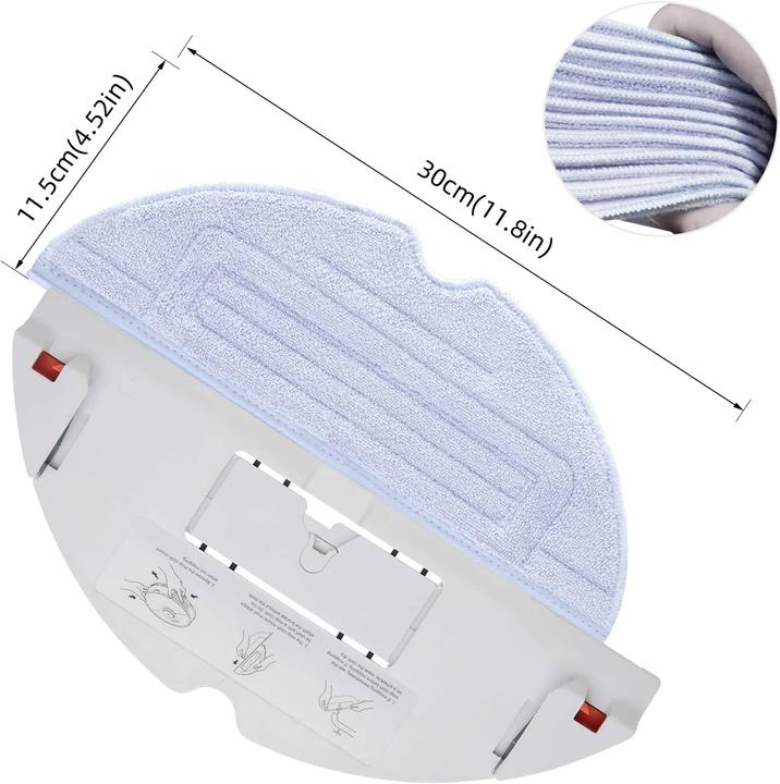 Image du produit Alloytool Lingettes Set d'accessoires pour Roborock, 12 pces