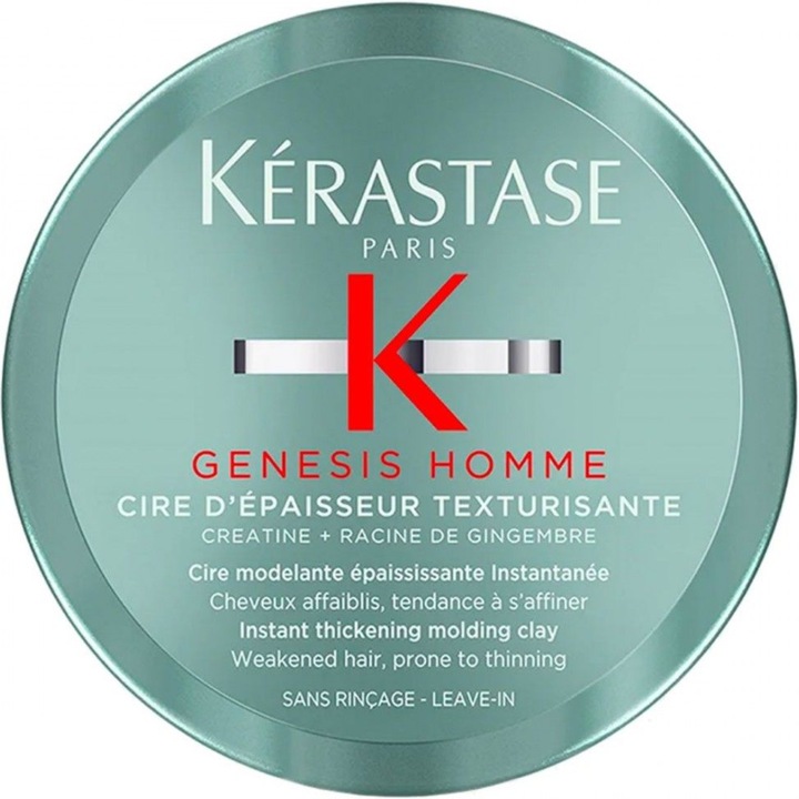 Kérastase Genesis Homme Cire d'Épassieur (Haargel, 75 ml)