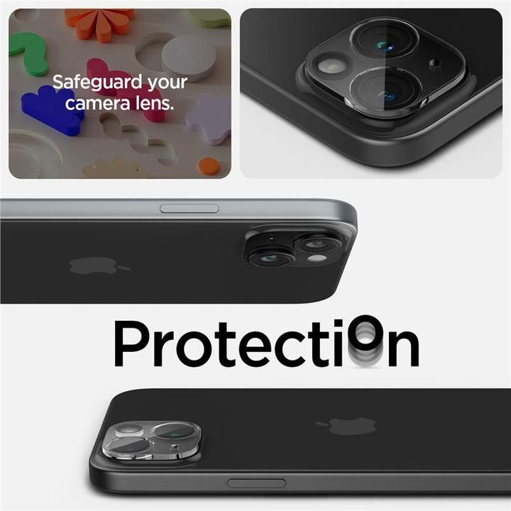 Produktbild Spigen Glas.tR Optik (2 Stück, Apple iPhone 15)