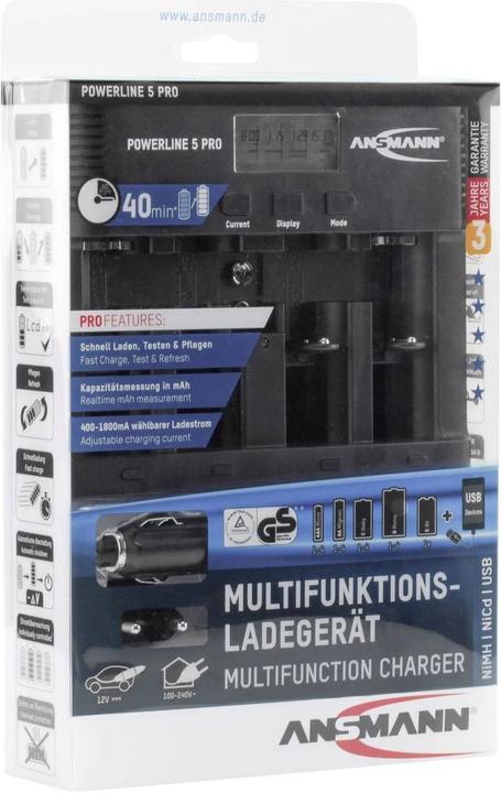 Image du produit Ansmann Powerline 5 Pro (1 pcs, Chargeurs sans batterie)