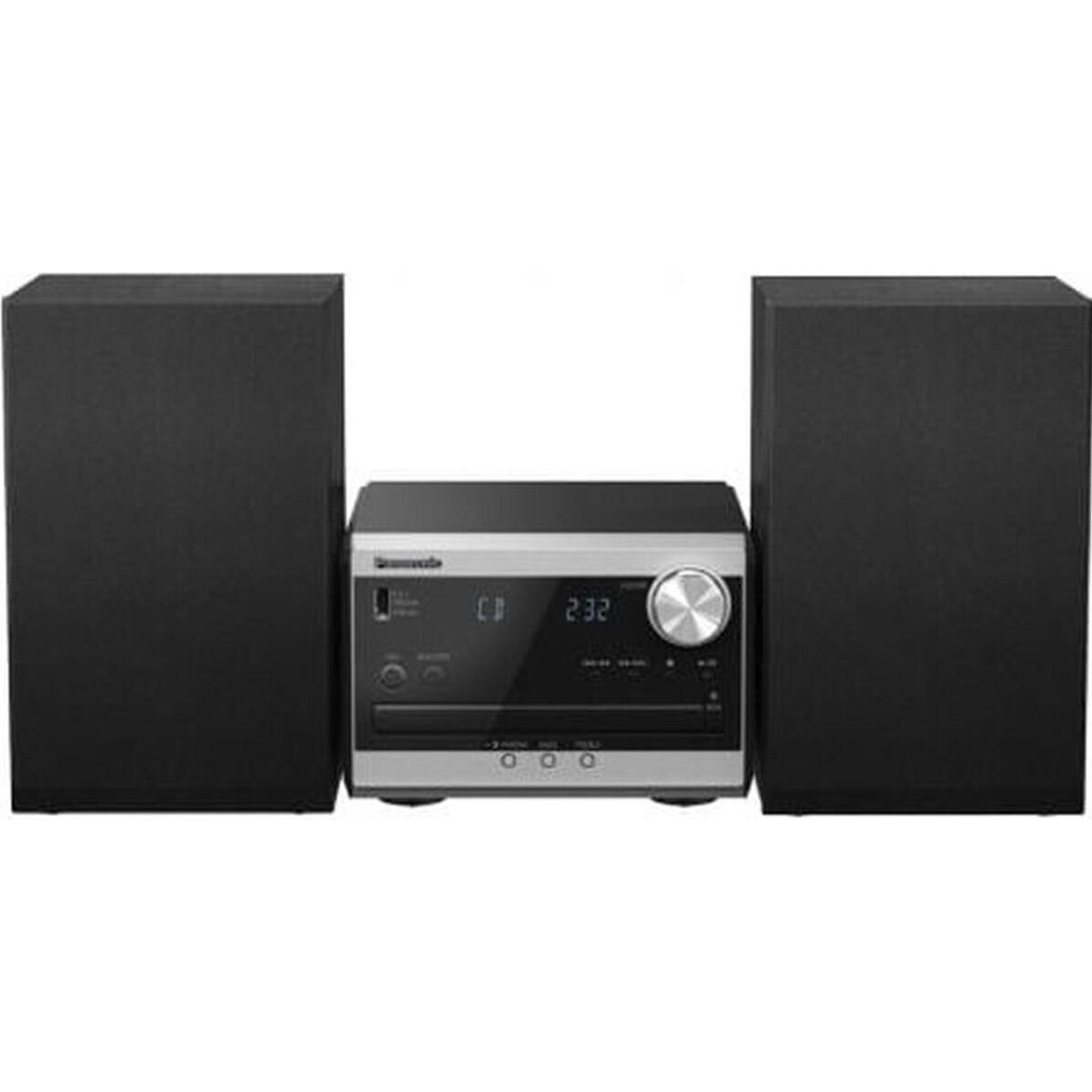 Panasonic SC-PM270EG-S (Bluetooth, CD Player, Airplay, 2x 10 W), Stereoanlage, Silber