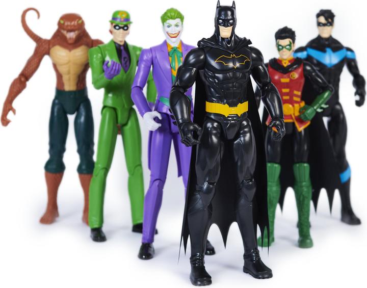 Image du produit Spin Master DC Comics, Coffret de 6 personnages Batman