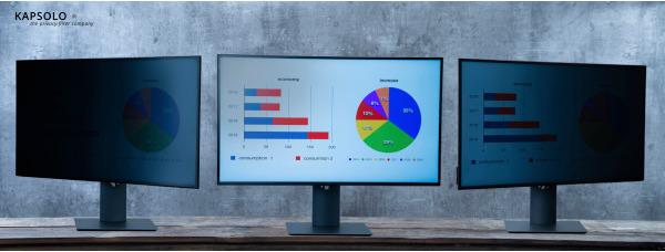 Actual product image Kapsolo 2-Way Privacy Filter/selb KAP12570 iiyama ProLite XUB2294HSU-W1 (22")