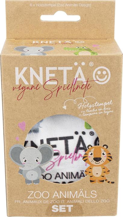 Produktbild Knetä Holzstempel Set Zoo Tiere