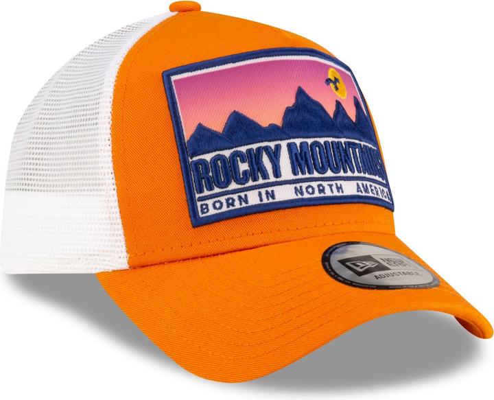 Actual product image New Era 9Forty A-Frame Trucker Cap - Rocky Mountains Orange (One size)