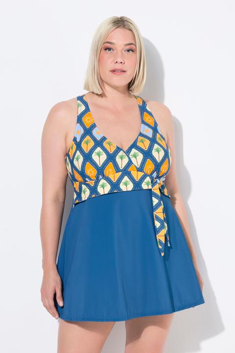 Produktbild Ulla Popken Badekleid, Schleife, Softcups, Neckholder-Optik (44)