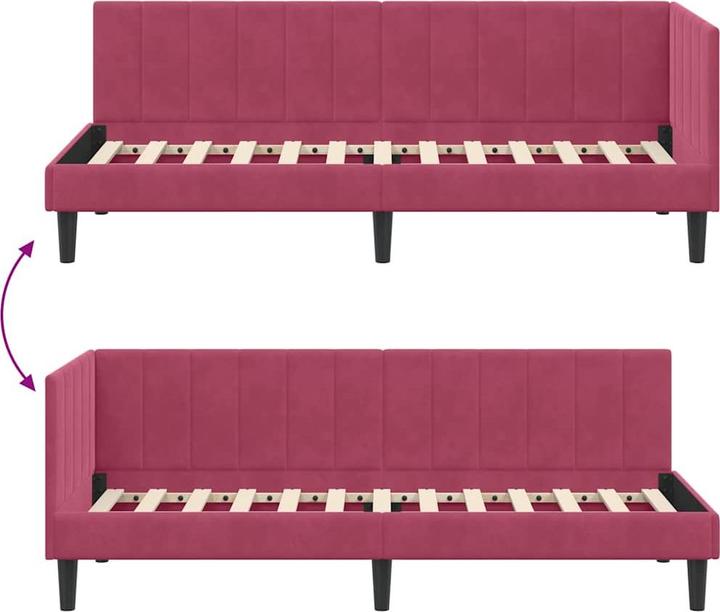 Actual product image vidaXL Eckbettgestell (80 x 200 cm)