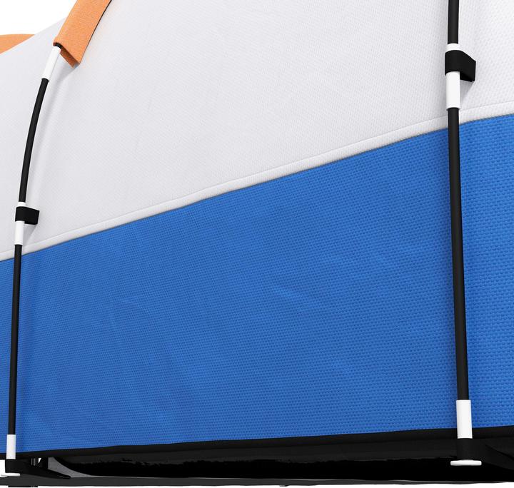 Image du produit Outsunny Campingzelt Polyester, Fiberglas Orange (Tente tunnel, 3 personnes)