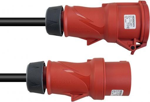 Actual product image Psso CEE extension 32A 5x6 25m red (25 m, CEE 32/5)