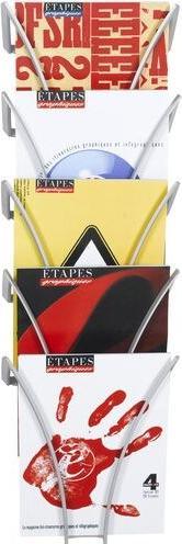 Actual product image Paperflow Filario brochure stand DIN A4+ silver (A4)