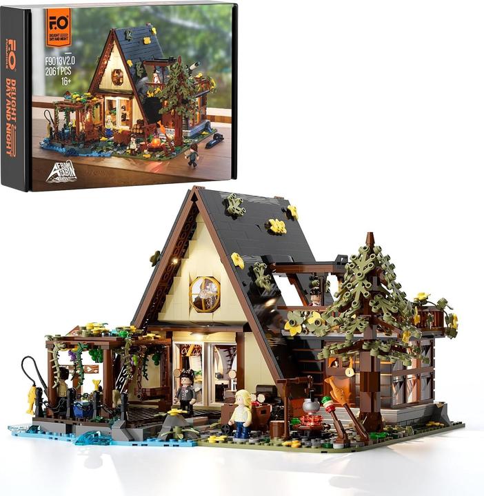 Actual product image Lumibricks A-Frame Cabin
