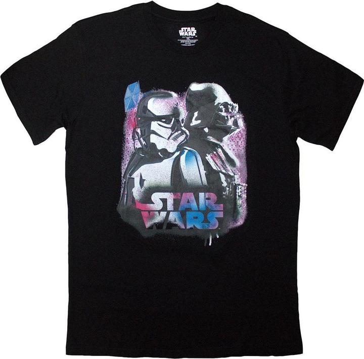 Immagine prodotto Star Wars Maglietta Darth Vader & Stormtrooper Neon Adulto Unisex (L)