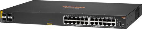 Produktbild HPE E Aruba 6000 Switch 4 SFP Ports, PoE, 1U, Layer 2, ACL, QoS, Web GUI, CLI, Aruba Net (28 Ports)