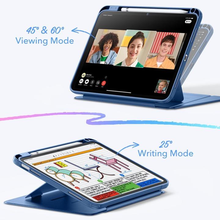 Produktbild ESR - Flip Hybrid (with Pencil Holder) - iPad 10 (2022) 10.9 / 11 (2025) - Blue (Ipad 10)