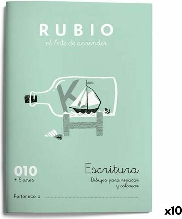 Produktbild Rubio Schreib- und Kalligraphie-Notizbuch Nº10 A5 Spanisch 20 Seiten (10 Stück) (A5)