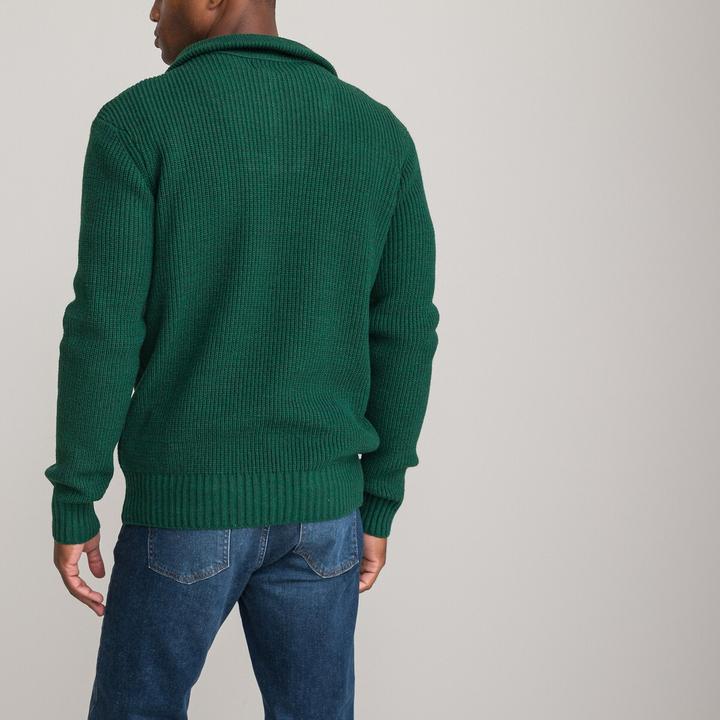 Produktbild La Redoute Collections Warmer Strickpullover im Troyer-Stil (S)