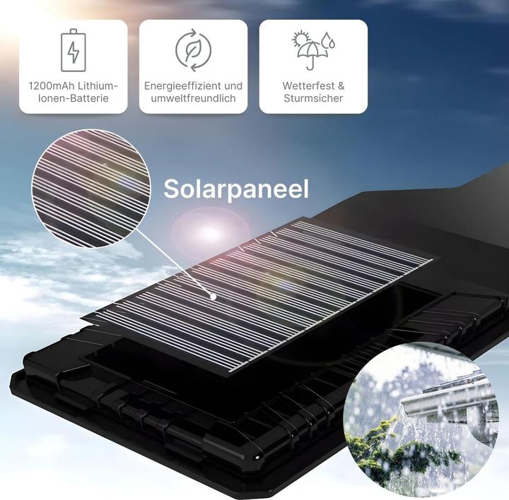 Produktbild Hermex LED Solar Fassadenbeleuchtung (750 lm, IP65)