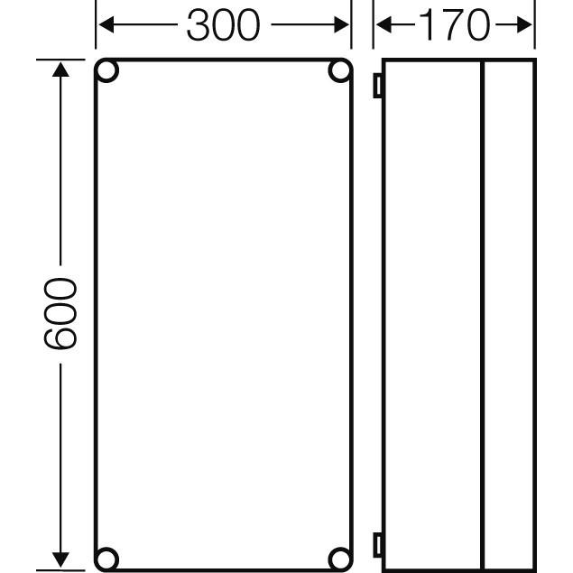 Thumbnail - Hensel Leergehäuse 275x575x46mm Mi 040 (Gehäuse), Elektronikzubehör + Gehäuse, Grau