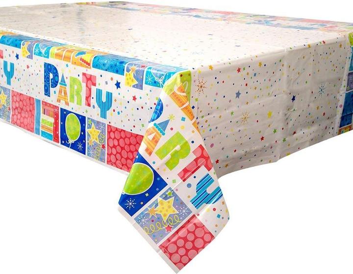 Actual product image Generic Icons Birthday Party Table Cover
