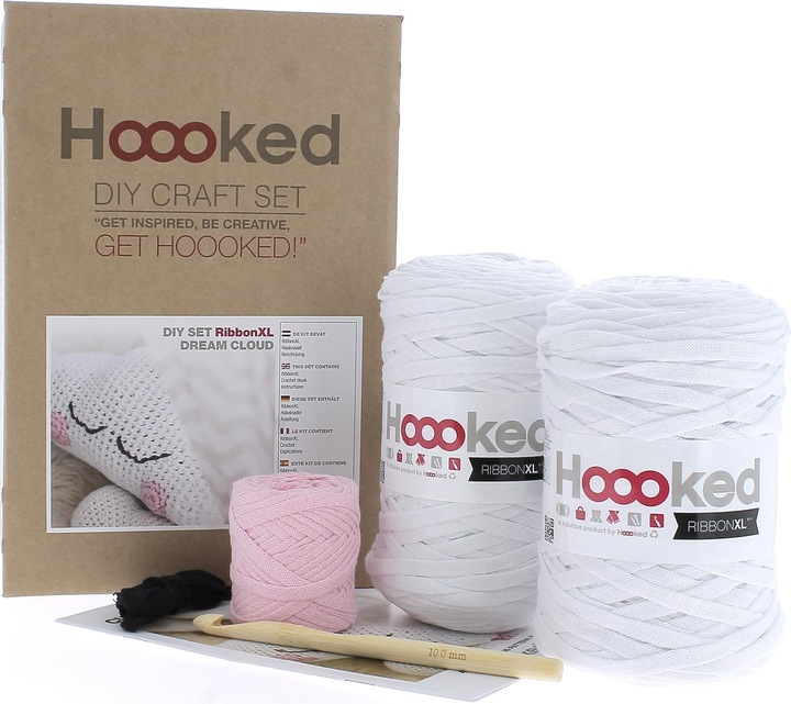 Produktbild Hoooked DIY Häkel-Set RibbonXL Kissen Wolke