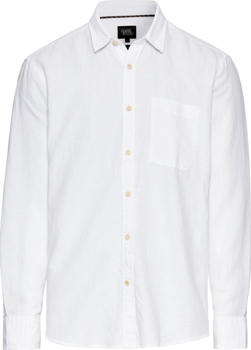 Camel Active Langarm-Leinenhemd mit Soft-Wash-Veredelung