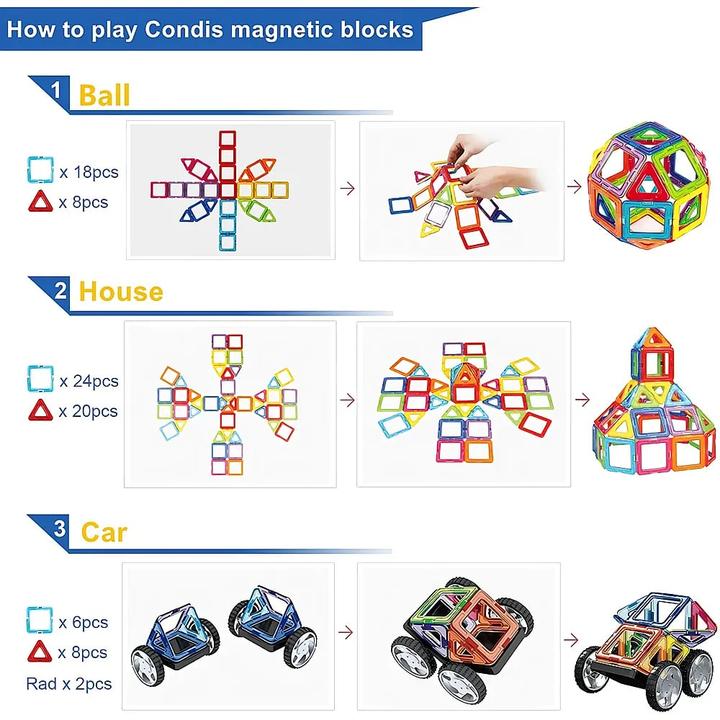 Produktbild Condis Magnetbausteine-Set