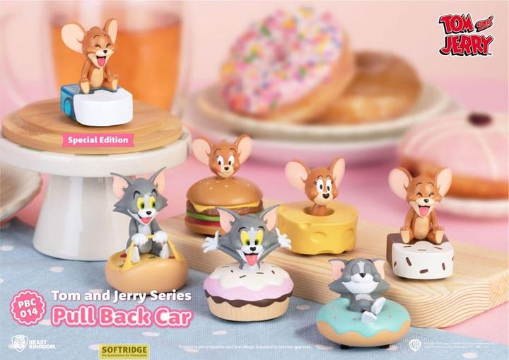 Beast Kingdom Tom & Jerry Pull Back Cars Blind Box 6-Pack