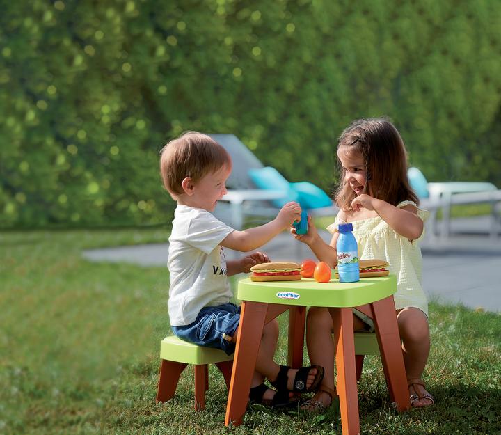 Actual product image Ecoiffier Picnic table play set, 10 pieces.