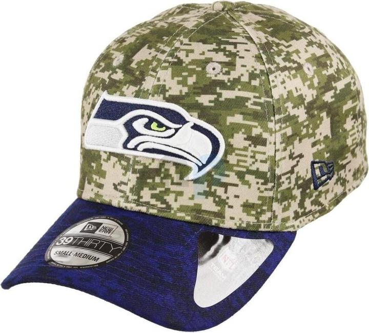 Produktbild New Era NFL - Seattle Seahawks - Digi Camo 39Thirty Cap Grün SM (54, 55, 56, 57)