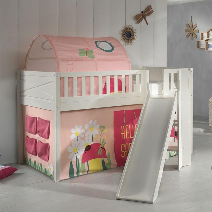 Immagine prodotto Vipack Letto a mezza altezza Scott Spring con scivolo (90 x 200 cm)