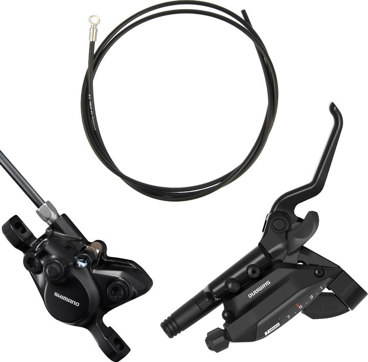 Actual product image Shimano ALTUS BR-MT200 disc brake set with ST-EF515 (Rear brake, Brake kit)