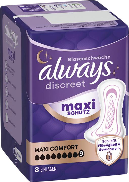 Always Discreet Inkontinenz Maxi Comfort 8 Hygieneeinlage 8 Stück (8x)