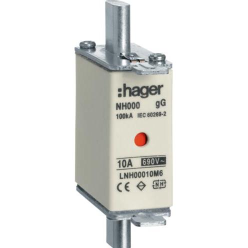 Hager, Sicherung, LNH00010M6 (10 A)