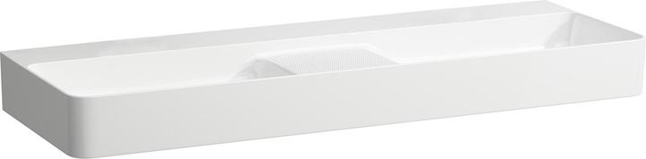 Produktbild Laufen VAL Doppelwaschtisch, ohne Hahnloch, ohne Überlauf, 1200x420mm, semi-trockener Bereich mitti (420 mm, 1200 mm)