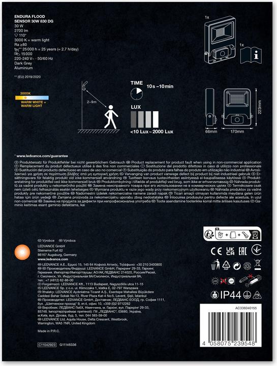 Image du produit Ledvance Capteur d'inondation Endura (2700 lm, IP44)