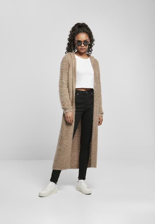 Immagine prodotto Urban Classics Cardigan donna con cappuccio in piuma (4XL)