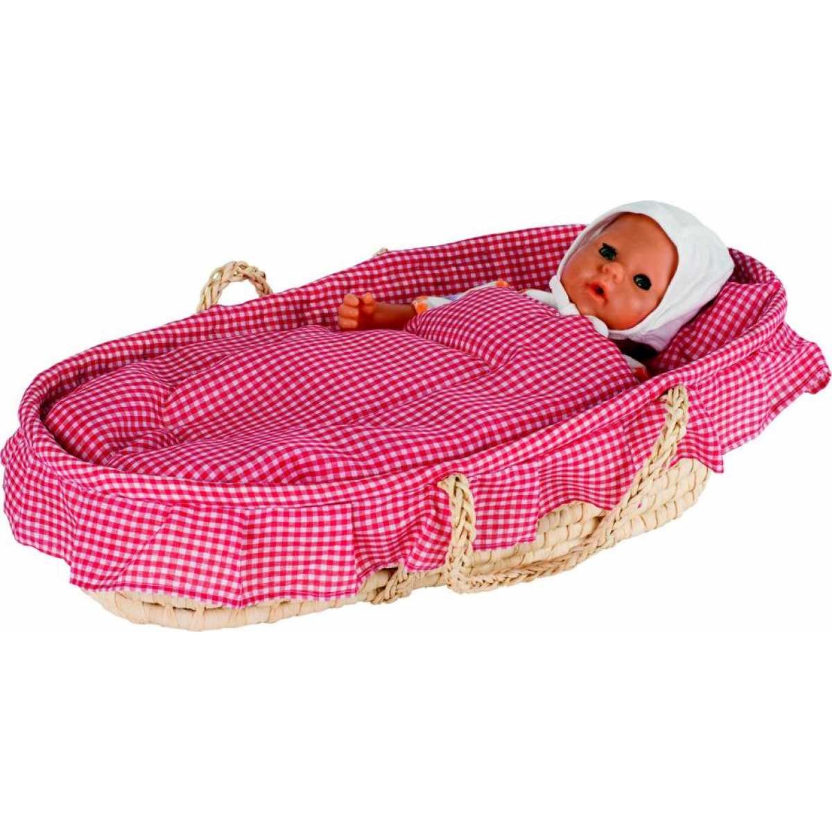 Goki Puppen führen Babybett