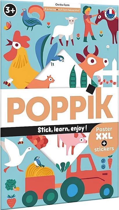 Image du produit Poppik Autocollants Poster éducatif Ferme