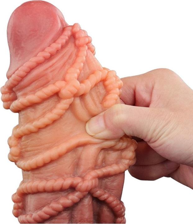 Image du produit Lovetoy Gode extrême avec motif de corde 24 cm